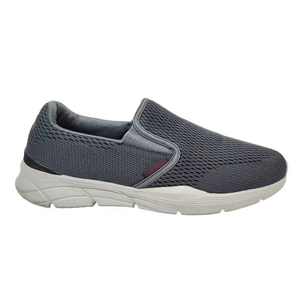 Skechers Equalizer Memory Foam Men's Slip On Sneakers Mesh Textile Gray Size 9